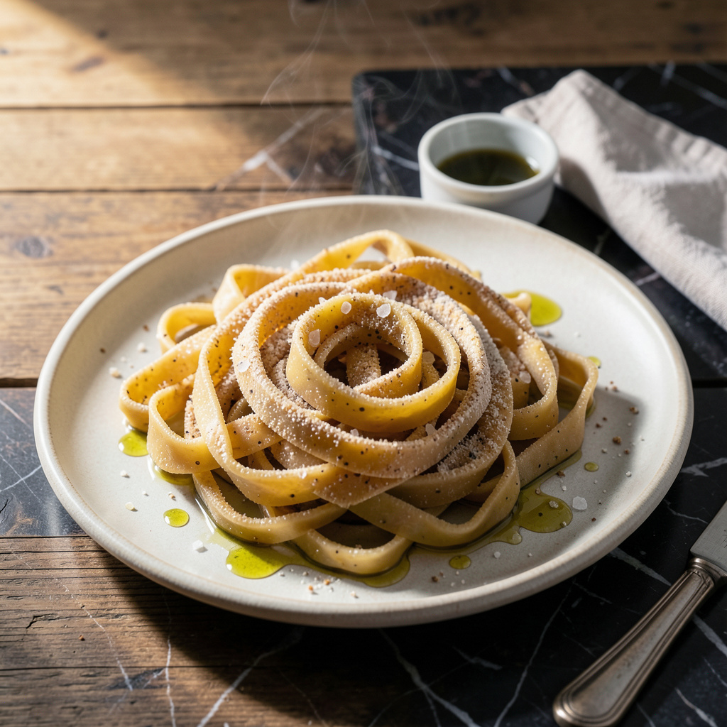 Homemade Pasta Recipe No Egg: Silky Ribbons With Just Flour and Water