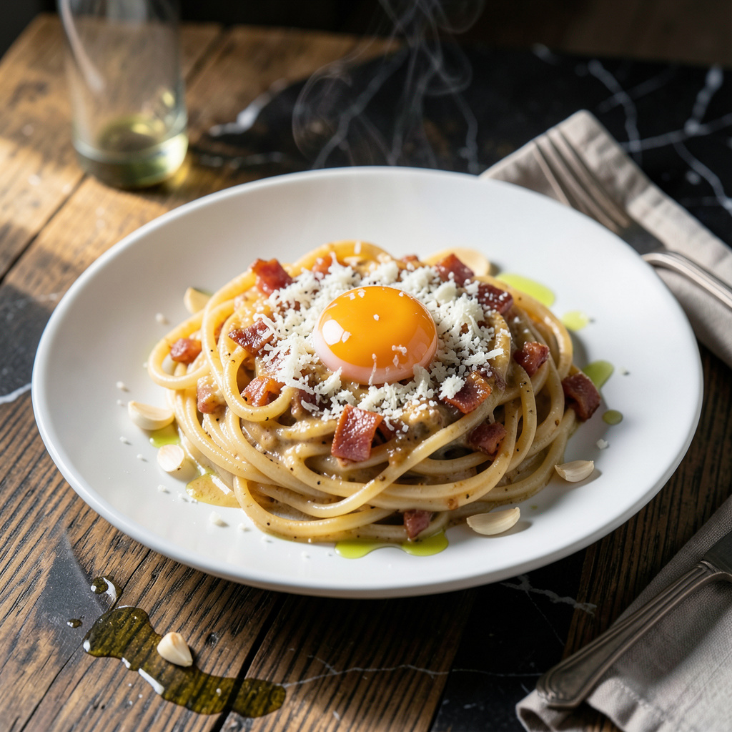 Pasta Carbonara Recipe for One: Single-Serve Roman Creaminess