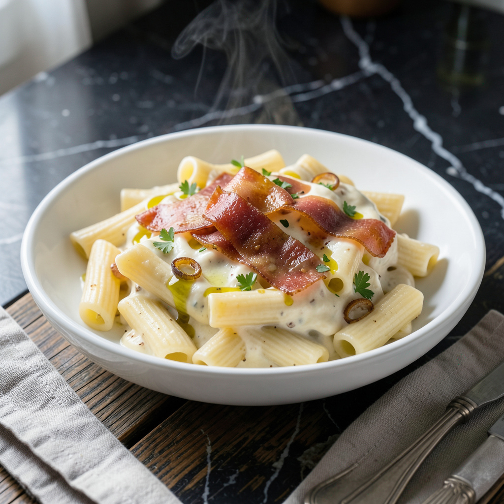 Rigatoni Pasta Recipe Creamy: Al Dente Pockets With Rich Parmesan Sauce ...