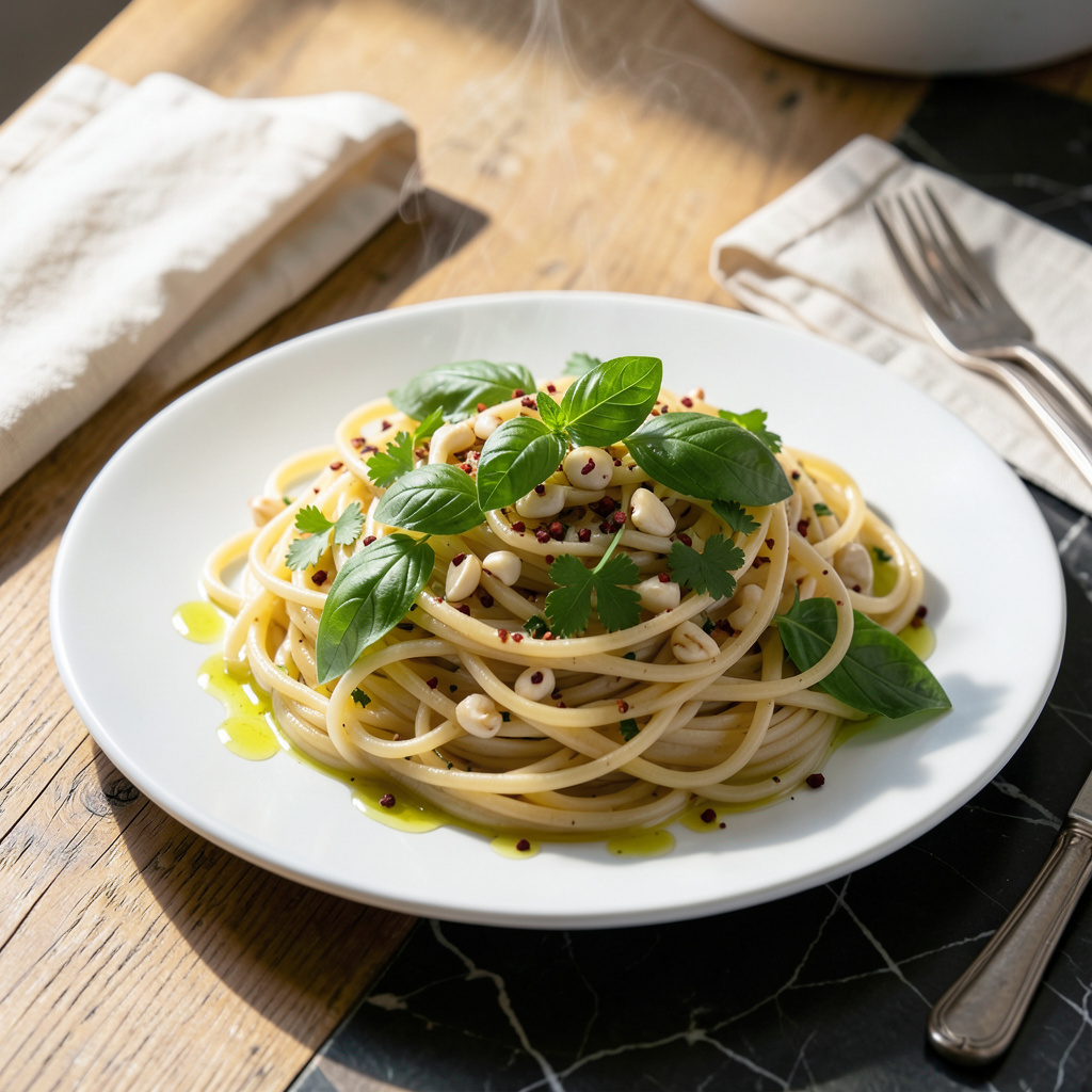 Spaghetti Pasta Recipe Vegetarian: Garlic and Herb Infused Twirls ...